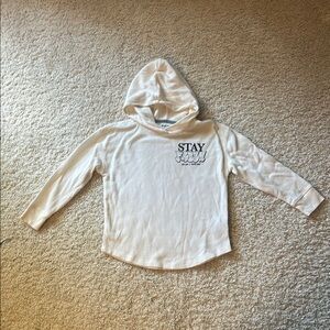 Old Navy, waffle knit shirt with hood. Size small.